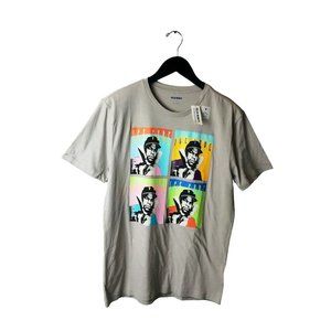 NEW Old Navy Ice Cube Rap Tee T Shirt Adult Cream Small S Rapper 100% Cotton NWT